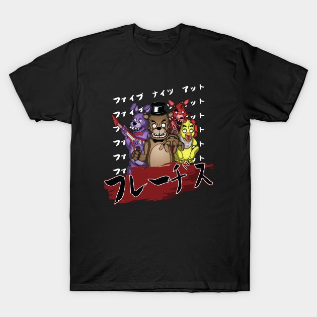 Fnaf Anime T-Shirt by fezoctavio